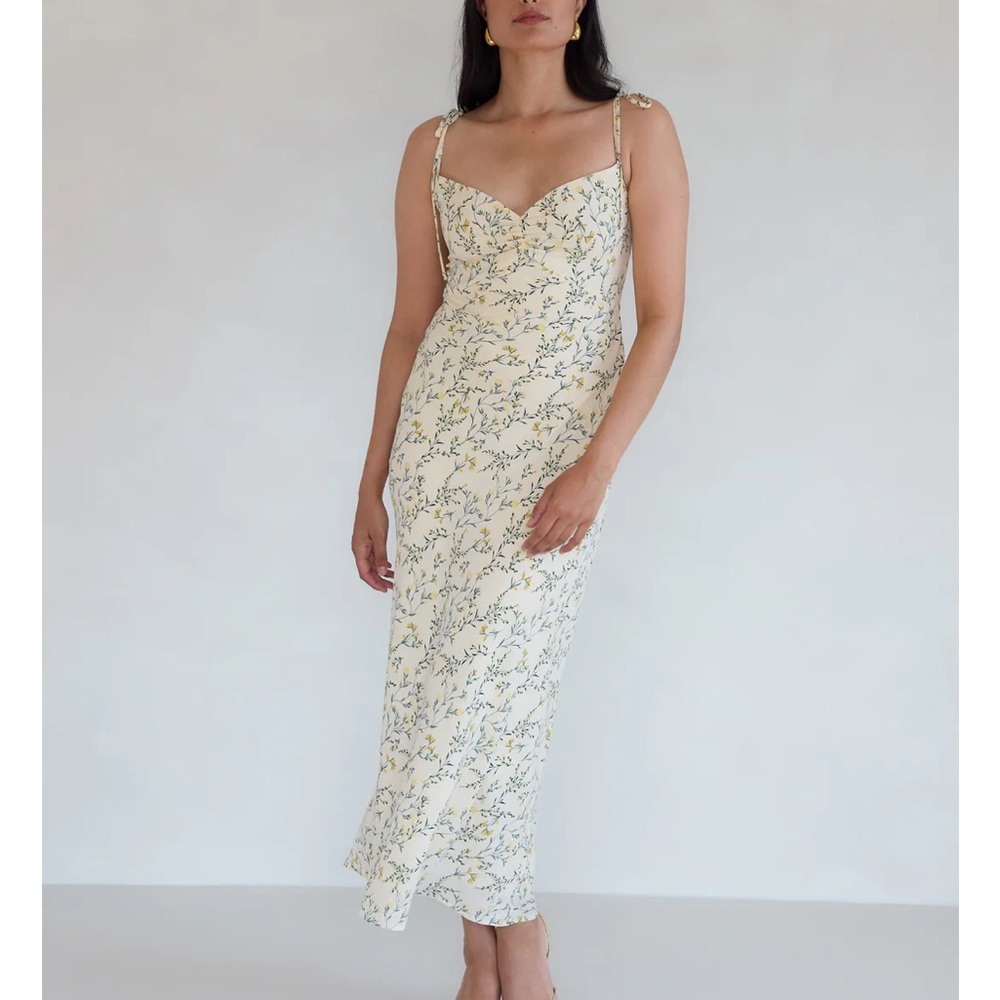 Park & Fifth Cream Floral Maxi Dress